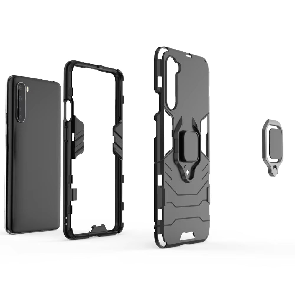 Case for Oneplus Nord Shockproof Metal Finger Ring Armor Cover Case for Oneplus Nord 5G One plus Z