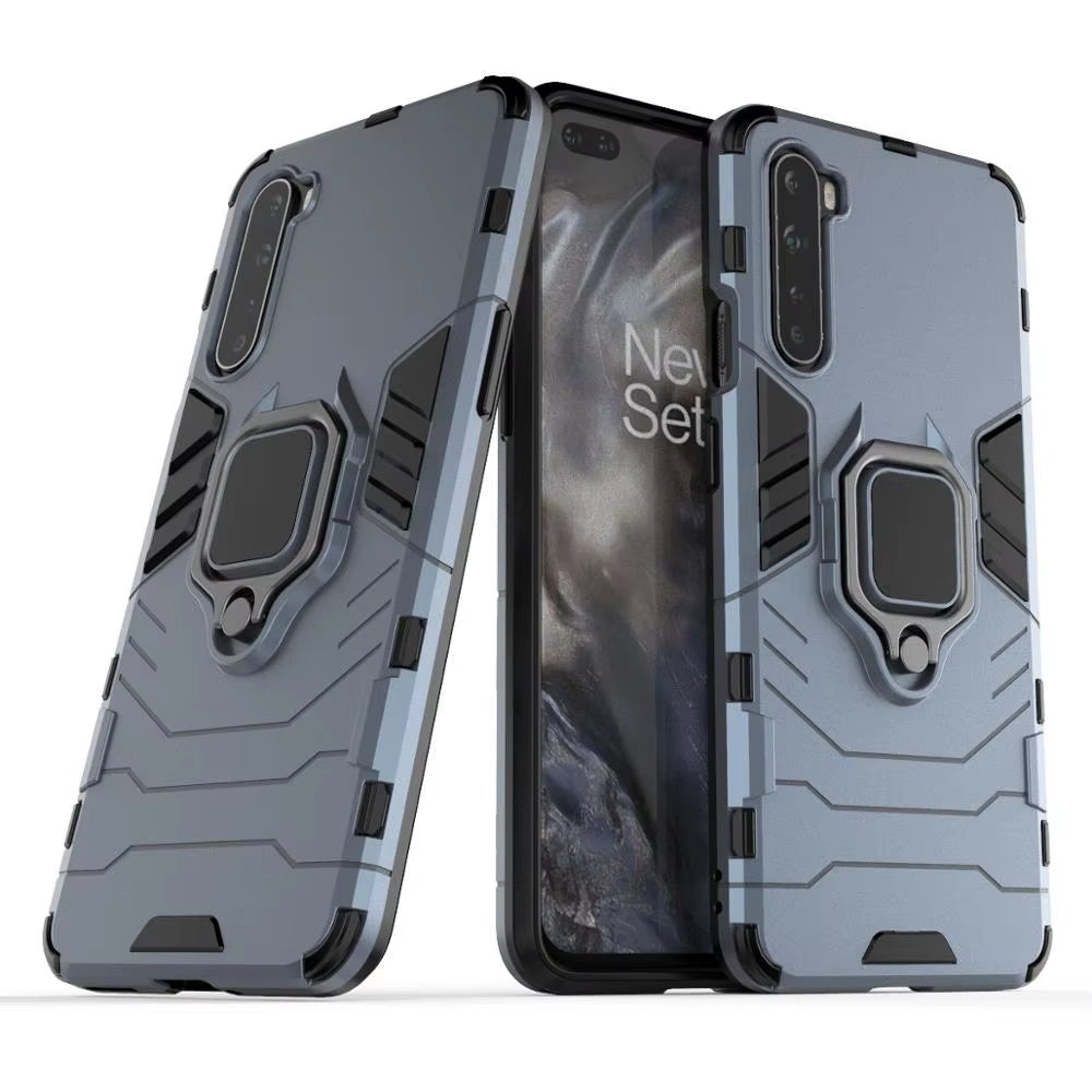 Case for Oneplus Nord Shockproof Metal Finger Ring Armor Cover Case for Oneplus Nord 5G One plus Z