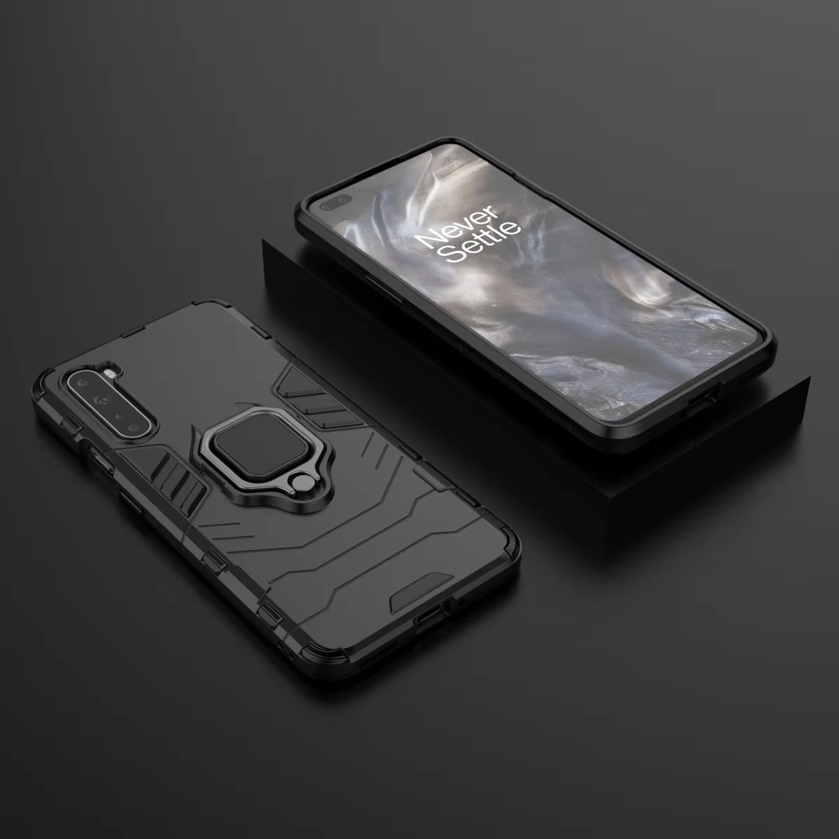 Case for Oneplus Nord Shockproof Metal Finger Ring Armor Cover Case for Oneplus Nord 5G One plus Z
